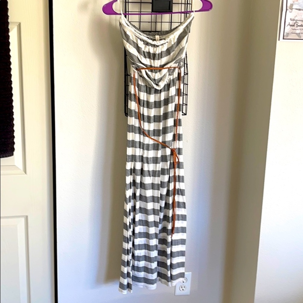 Long Strapless Dress
